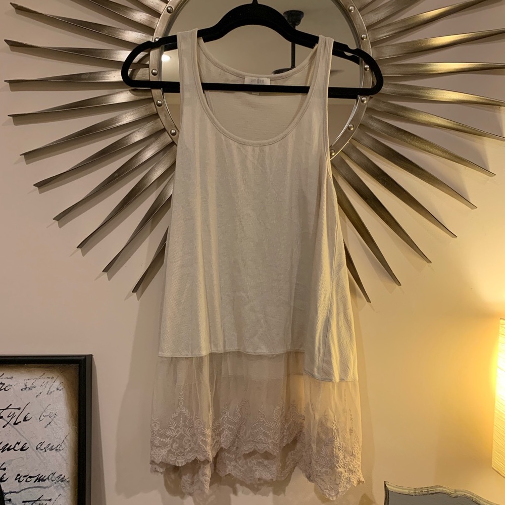 Umgee Tank Top- Cream